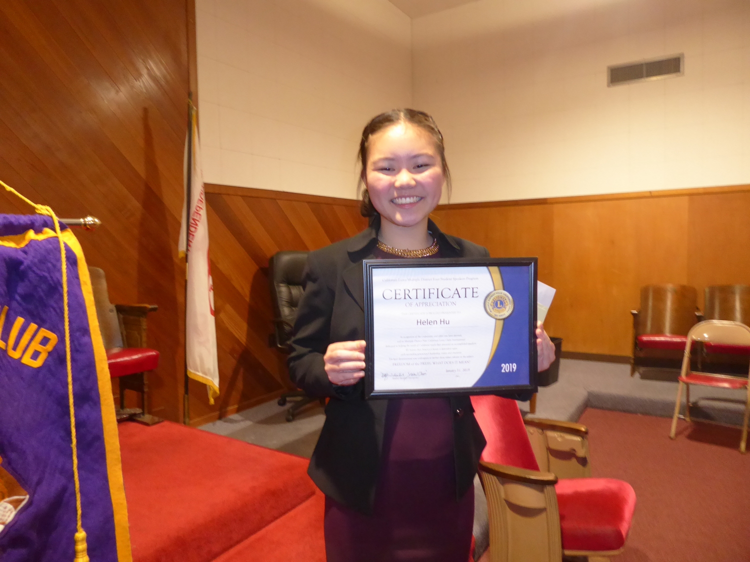 2019 013119 Lions Speaker Contest (3) DeAnza Lions Club